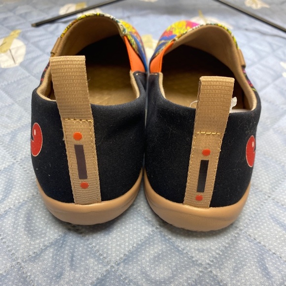 UIN Women’s Slip On Sneaker Casual Loafers Art Painted Walking Shoes - Picture 5 of 5